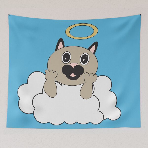 Item preview, Angel Cat on Cloud designed and sold by ValeriesGallery.