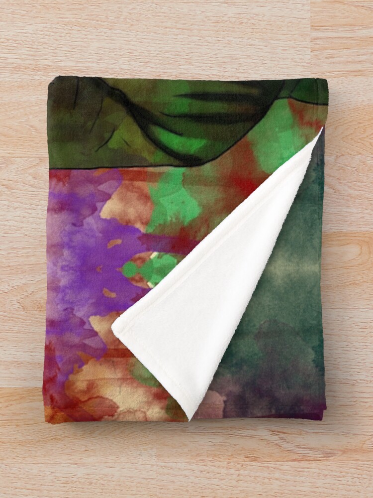 Alternate view of Elf - SANTA'S COMING! Throw Blanket