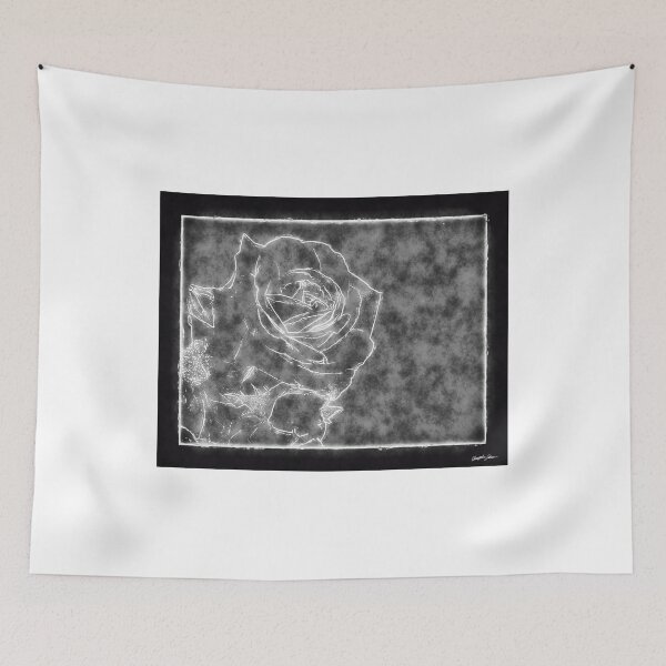 Item preview, Pink Roses in Anzures 1 Outlined Black designed and sold by TravelPhotoArt.