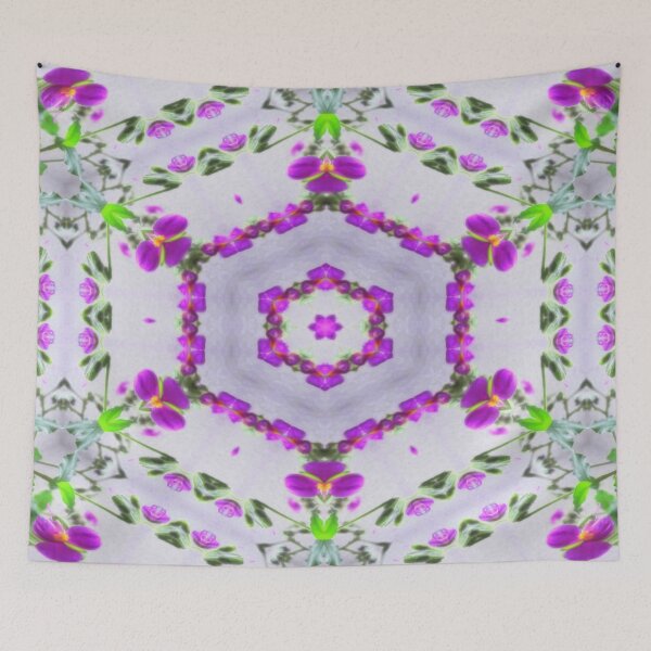 Item preview, Purple Wildflower Kaleidoscope Art 2 designed and sold by TravelPhotoArt.