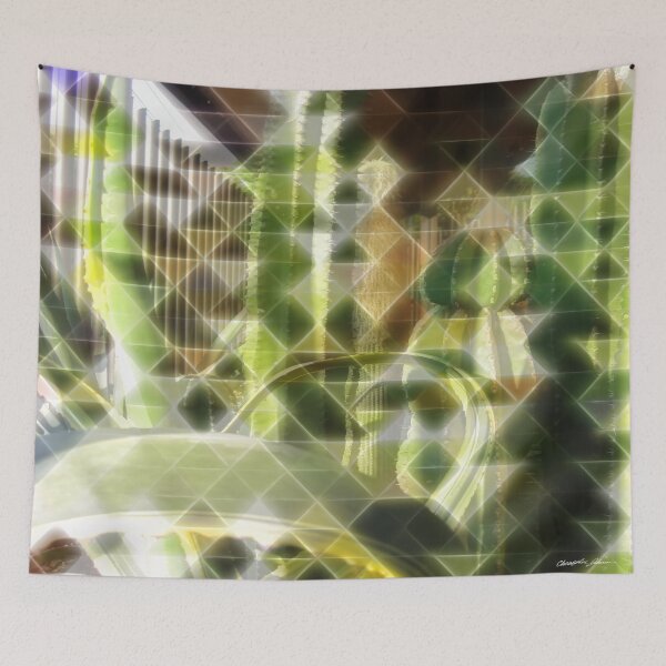 Item preview, Cactus Garden Art Triangles 2 designed and sold by TravelPhotoArt.