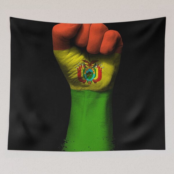 Item preview, Flag of Bolivia on a Raised Clenched Fist  designed and sold by JeffBartels.