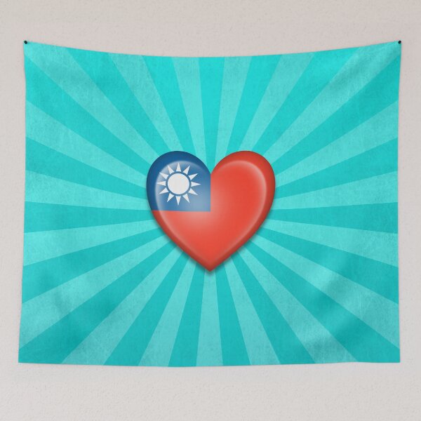 Item preview, Taiwanese Heart Flag designed and sold by JeffBartels.