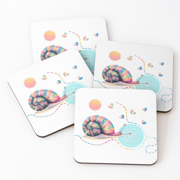 Item preview, Rainbow Snail Trail In Zen Garden designed and sold by Karin Taylor.