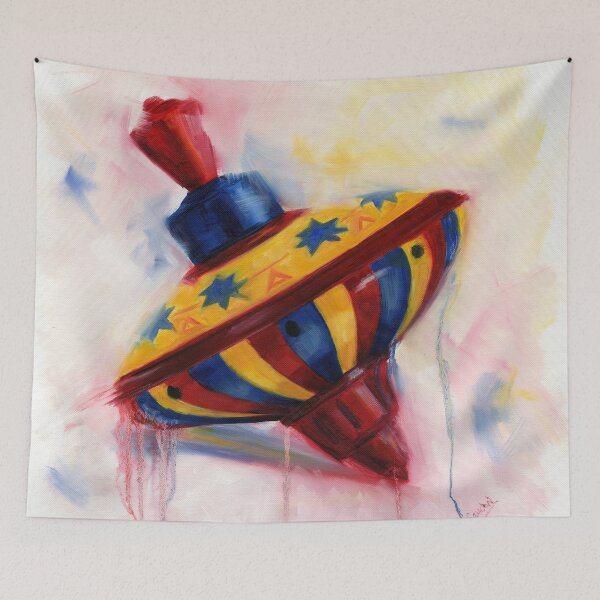 Item preview, Spinning Top - keep on spinning - retro designed and sold by Deborah Cauchi.
