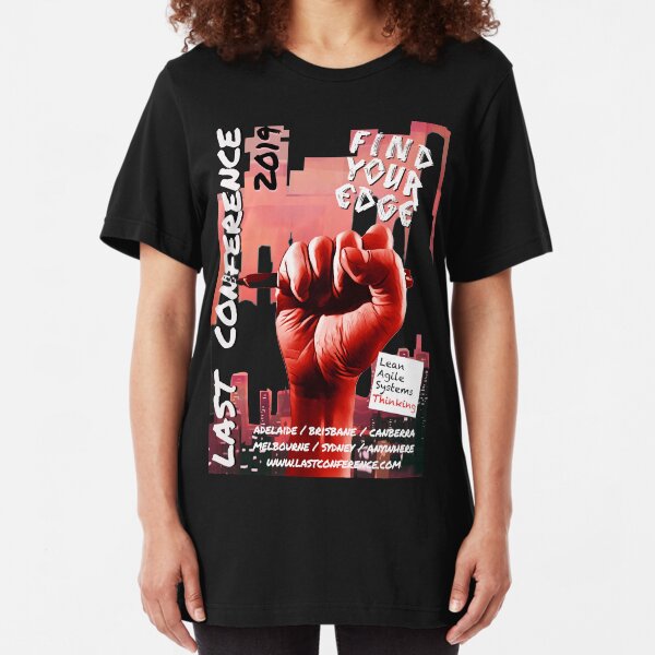 LAST Conference 2019. Fist of Solidarity Slim Fit T-Shirt