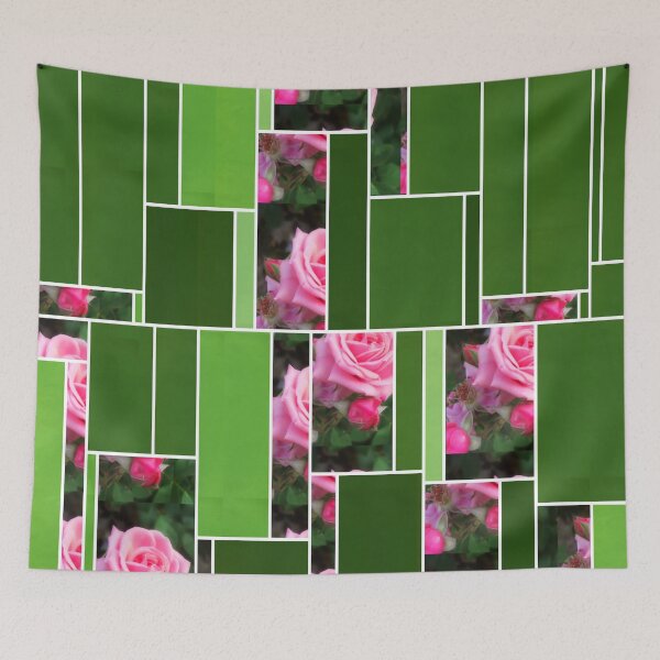 Item preview, Pink Roses in Anzures 1 Art Rectangles 12 designed and sold by TravelPhotoArt.