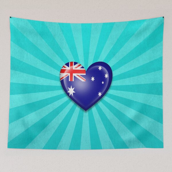 Item preview, Australian Heart Flag designed and sold by JeffBartels.