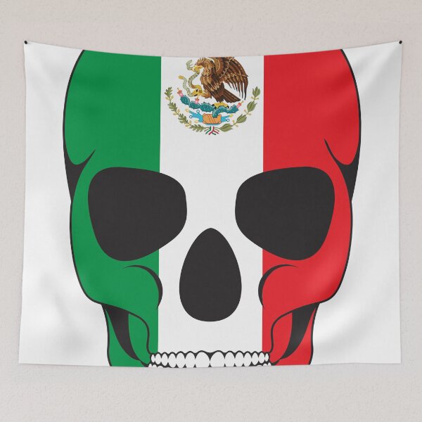 Item preview, Mexican Flag Skull designed and sold by LGdesigns.