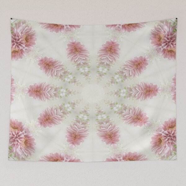Item preview, Pink Chrysanthemums Kaleidoscope Art 2 designed and sold by TravelPhotoArt.