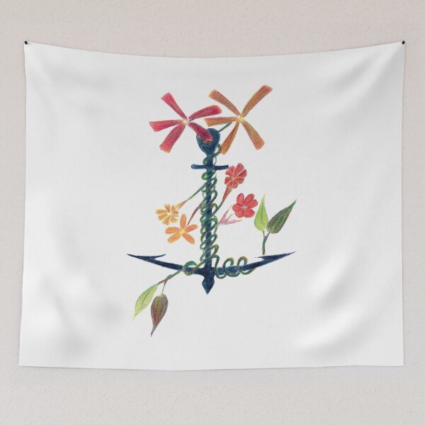 Item preview, Anchor spiraling flowers designed and sold by maderdaniel.