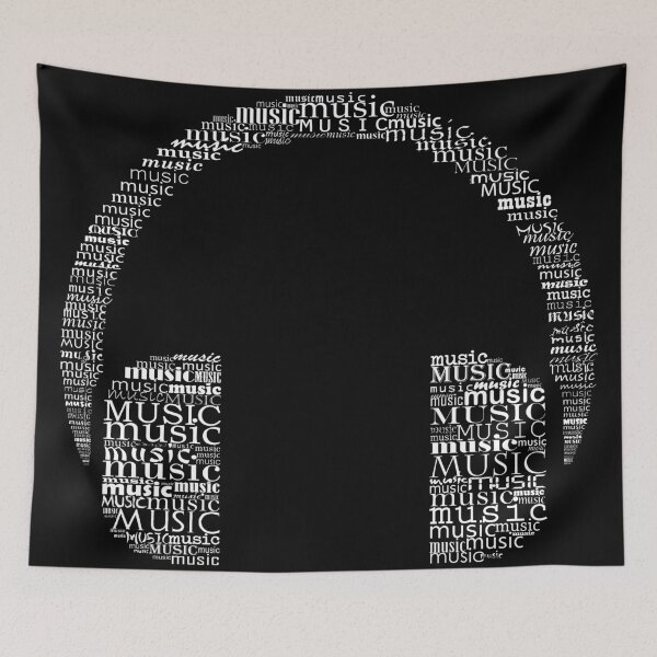 Item preview, Typographic Headphone designed and sold by adiosmillet.