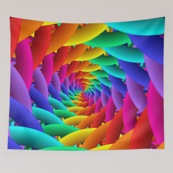 Item preview, Psychedelic Rainbow Spiral  designed and sold by Kitty Bitty.