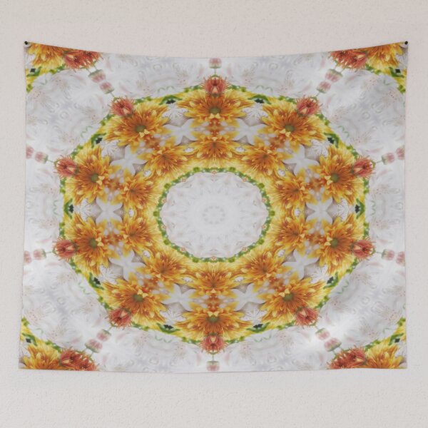 Item preview, Gold Chrysanthemum Kaleidoscope Art 4 designed and sold by TravelPhotoArt.