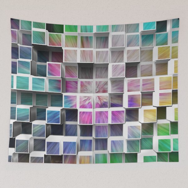 Item preview, Colorful 3D Cubes 1 designed and sold by Phil Perkins.