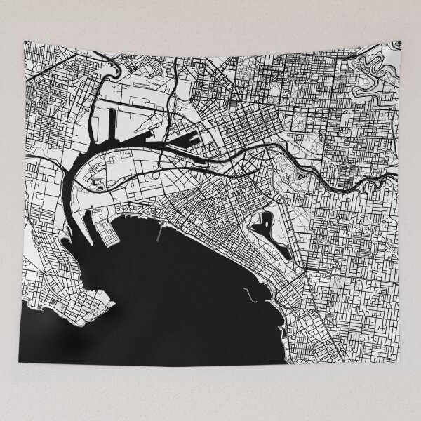 Item preview, Melbourne Map designed and sold by CartoCreative.