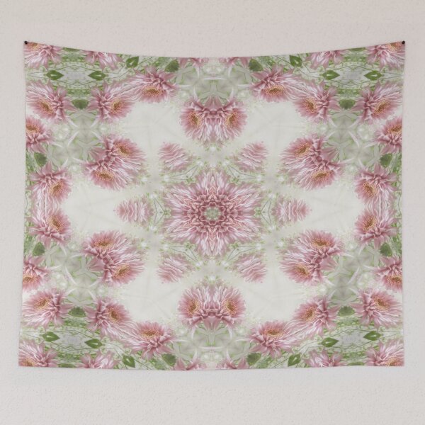 Item preview, Pink Chrysanthemums Kaleidoscope Art 5 designed and sold by TravelPhotoArt.