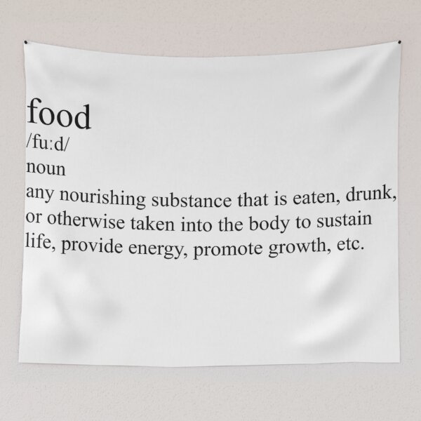 Item preview, definition of food designed and sold by Aysha121.