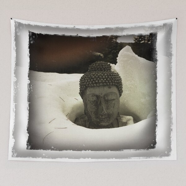 Item preview, Winter Calm - Buddha in Snow designed and sold by sonanonymous.