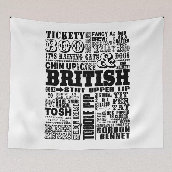 Item preview, British Sayings Print designed and sold by DOOLALLY.