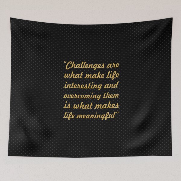 Item preview, Challenges are... “Joshua A. Marine” Inspirational Quote designed and sold by Powerofwordss.
