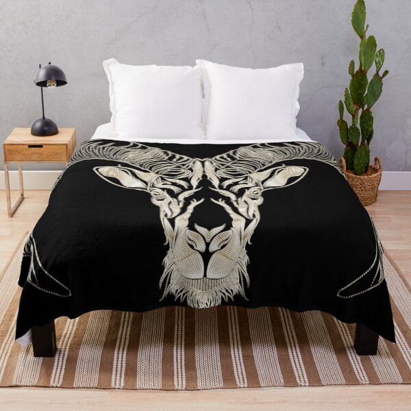 Item preview, Art Deco The Dreamer`s Ram Geometric Retro Vintage designed and sold by 108dragons.