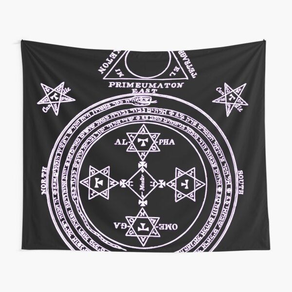 Magical Circle of King Solomon INVERTED Tapestry