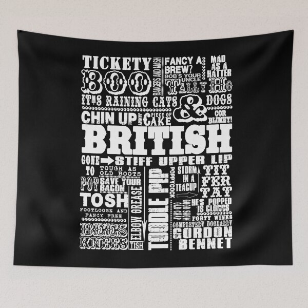 Item preview, British Sayings Print designed and sold by DOOLALLY.