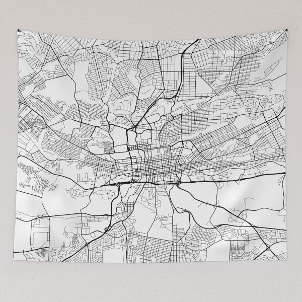 Item preview, Johannesburg Map, South Africa - Black and White designed and sold by MainStreetMaps.