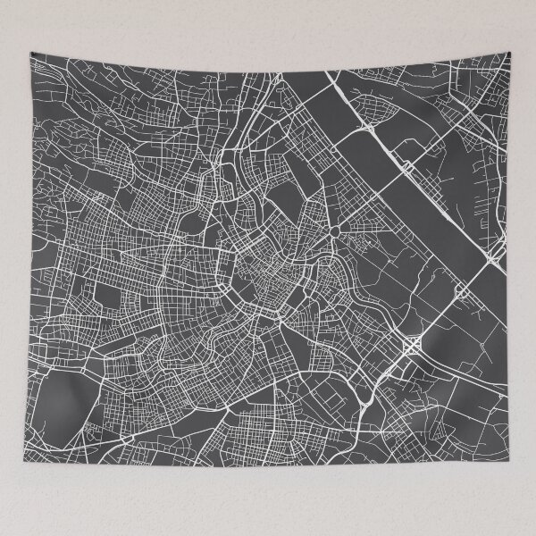 Item preview, Vienna Map, Austria - Gray  designed and sold by MainStreetMaps.