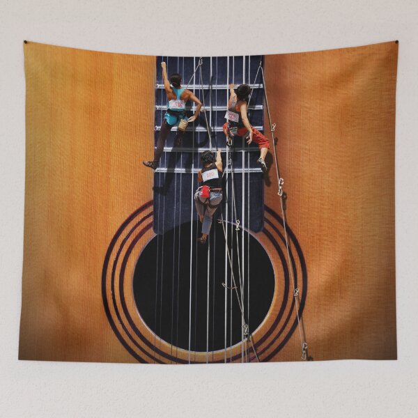 Artikelvorschau, Surreale Gitarren-Kletterer entworfen und verkauft von Kitty Bitty.