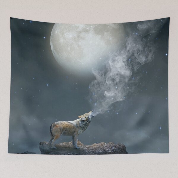 Item preview, The Light of Starry Dreams (Wolf Moon) designed and sold by soaringanchor.
