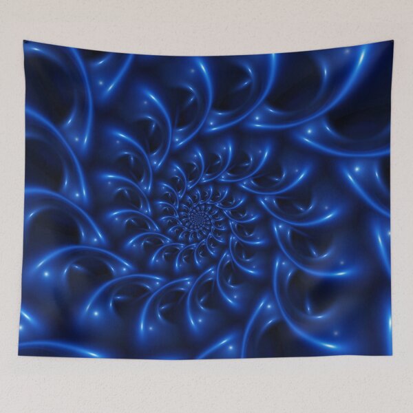 Item preview, Blue Spiral Fractal  designed and sold by Kitty Bitty.