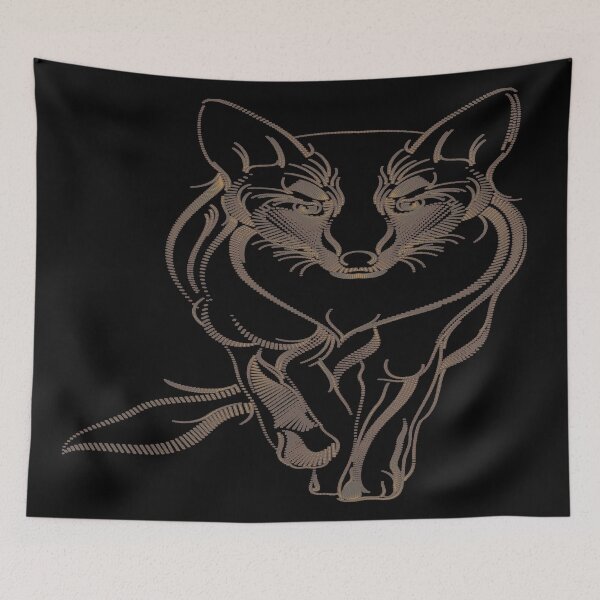 Item preview, Art Deco The Dreamer`s Lone Wolf Geometric Retro Vintage designed and sold by 108dragons.