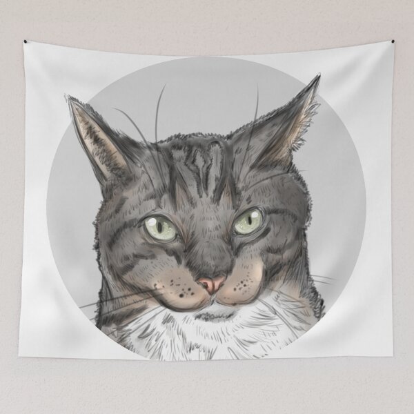 Item preview, Spewsh the Tabby Cat designed and sold by Kristina Savasta.