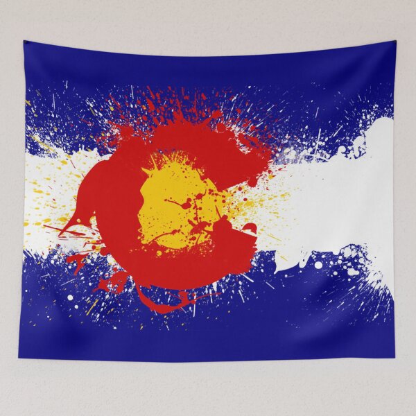 Item preview, Colorado Flag Paint Splatter designed and sold by Reed Williams.