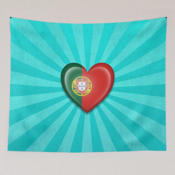Item preview, Portuguese Heart Flag designed and sold by JeffBartels.
