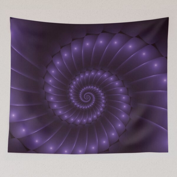 Item preview, Purple Spiral Fractal  designed and sold by Kitty Bitty.