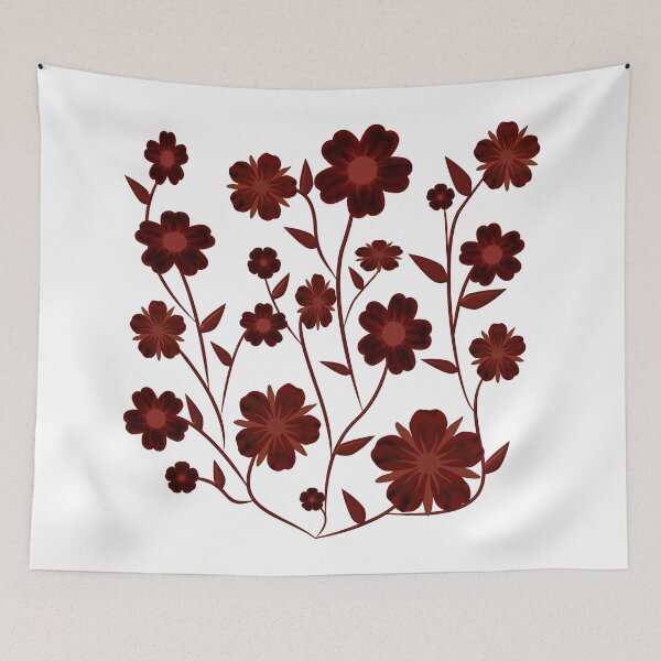 Item preview, Red Floral Design designed and sold by alliemac.