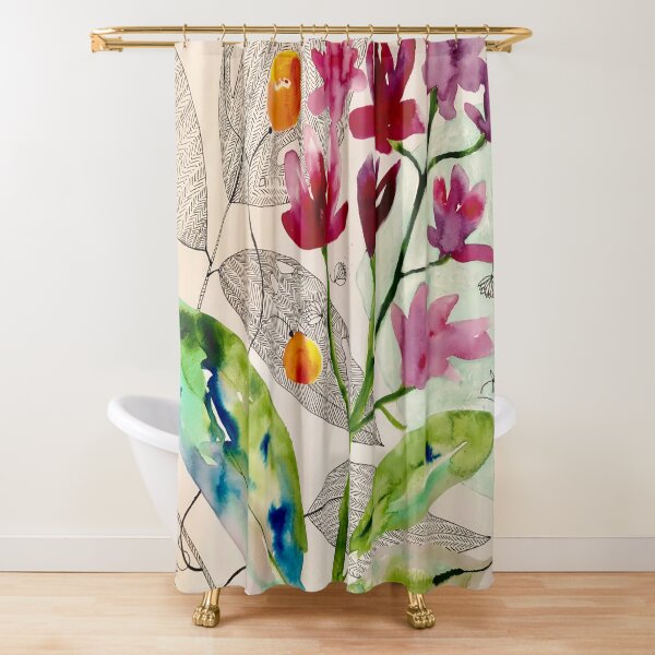 botanical composition Shower Curtain