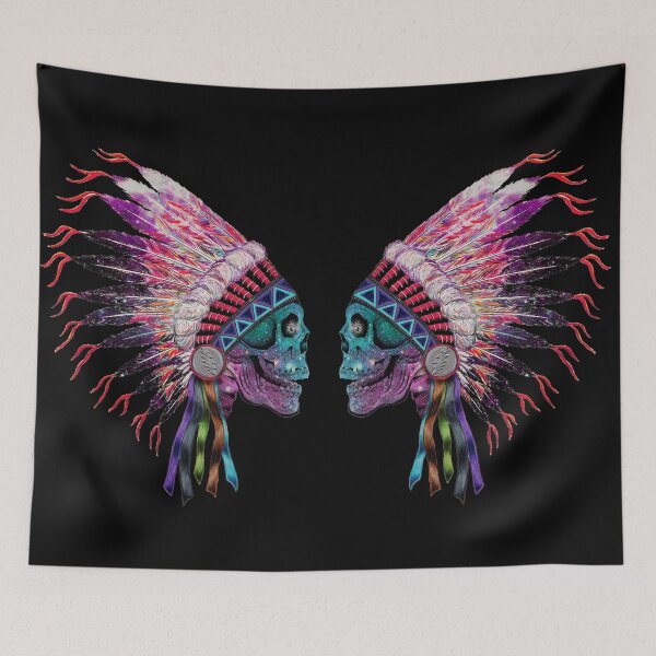 Item preview, indian skull galaxy designed and sold by Nicholas-colfin.