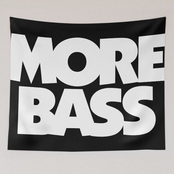 Item preview, MORE BASS (White) designed and sold by theshirtshops.