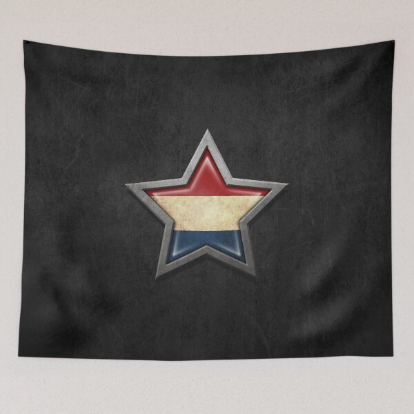 Item preview, Dutch Flag Inside of an Aged and Scratched Star designed and sold by JeffBartels.