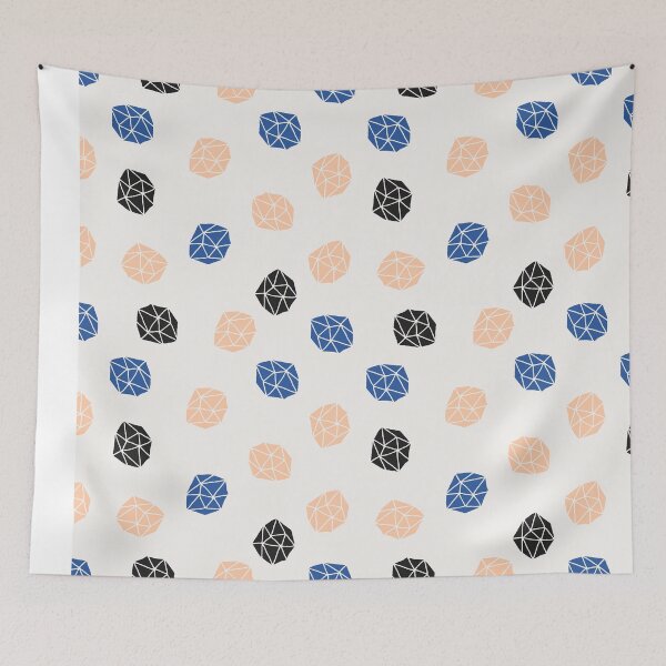 Item preview, Pink, Blue & Black Polygons designed and sold by IVETA ANGELOVA.