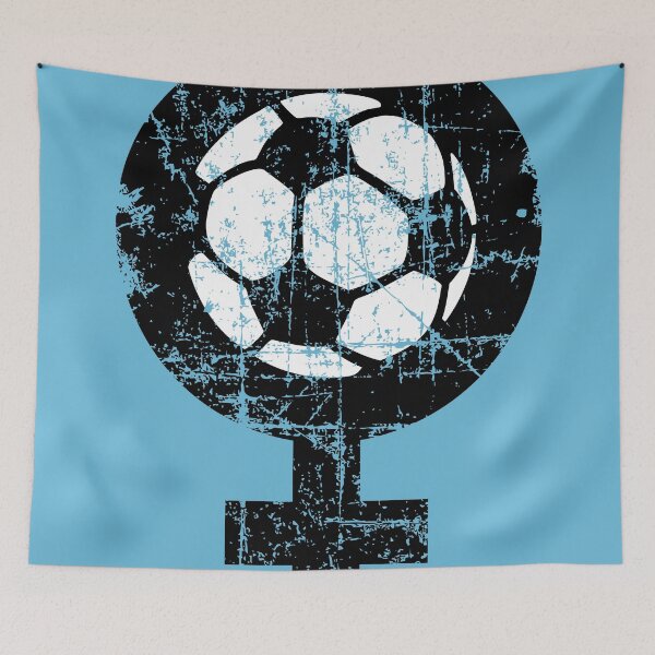 Artikelvorschau, Frauenfußball zweifarbig entworfen und verkauft von theshirtshops.