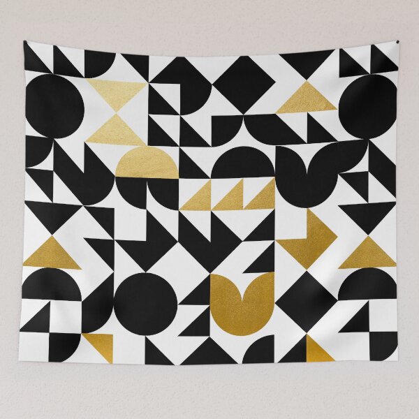 Item preview, geometric black & gold designed and sold by guaxinim.