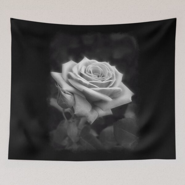 Item preview, Pink Roses in Anzures 3 B&W designed and sold by TravelPhotoArt.