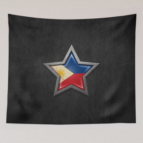 Item preview, Filipino Flag Inside of an Aged and Scratched Star designed and sold by JeffBartels.