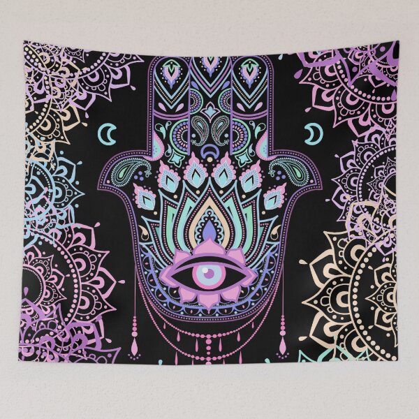 Item preview, Pastel Hamsa amulet designed and sold by MartaOlgaKlara.