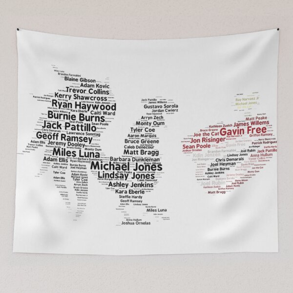 Item preview, Roosterteeth Employee Typography designed and sold by Chloecannotfly.